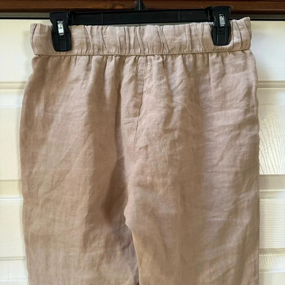Enzo Costa Easy Pants French Linen Lightweight Summer Women’s size 3 Medium - Picture 8 of 16